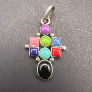 Multicolor Gemstone Pendant
